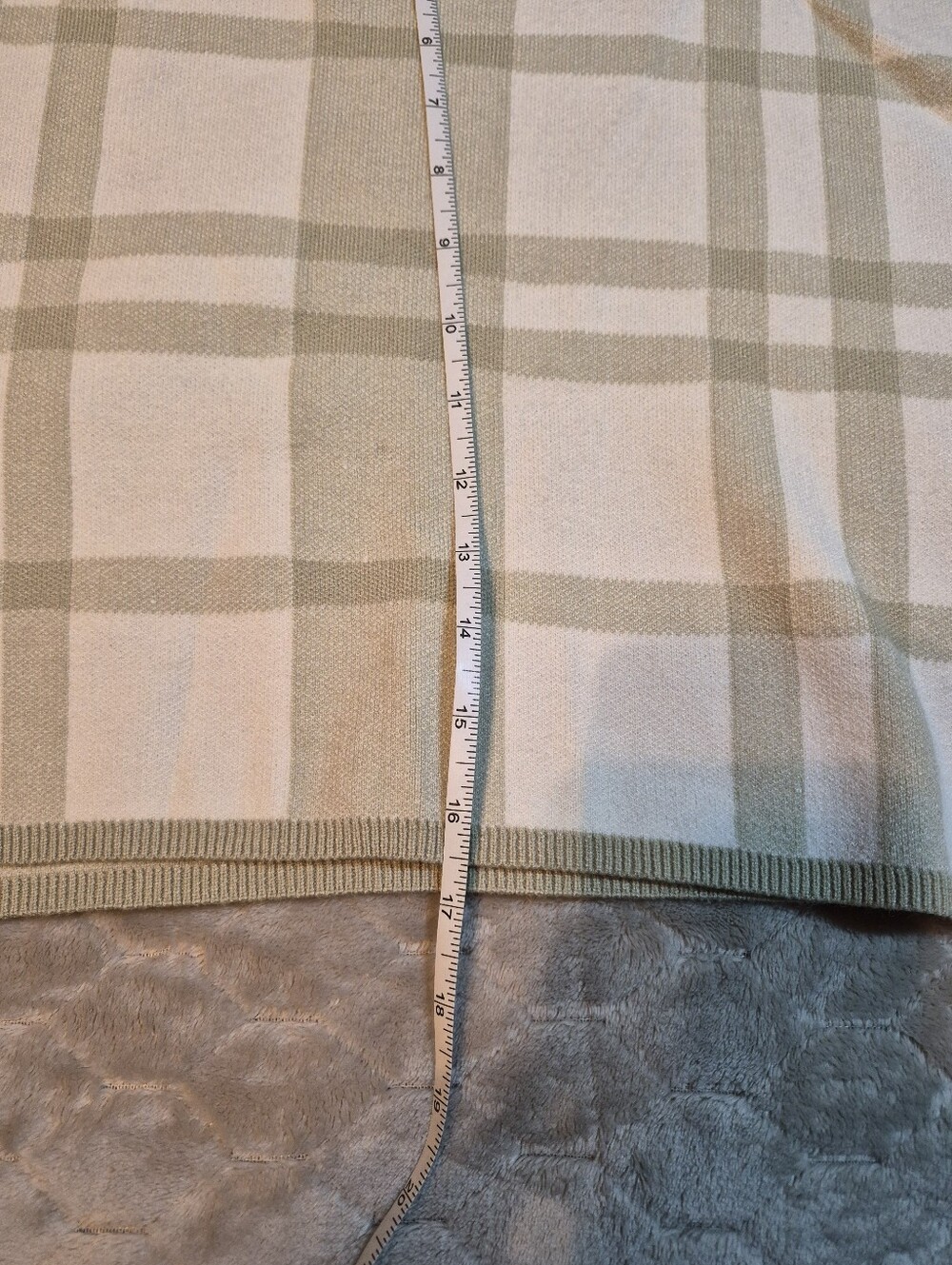 Lena Plaid Crop Top & Mini Skirt Matching Sweater Set, Medium, Like New - Picture 5 of 14
